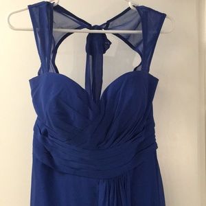 Royal blue Bill Levkoff bridesmaid dress